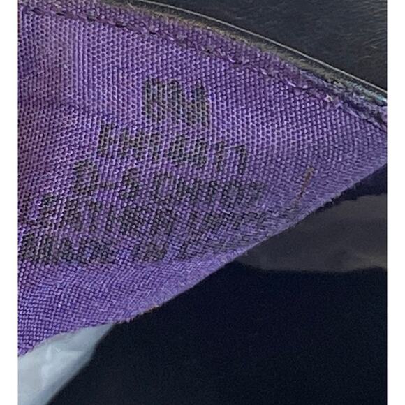 Keds Grasshopper Women's Red Hat Society Black Leather Loafers Embroidery Size 8 - Picture 4 of 8